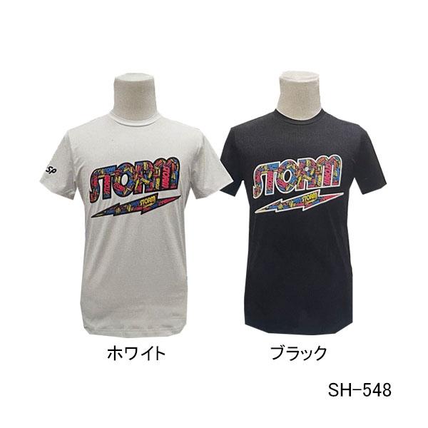 STORM/ボウリングウェア/ST・Tシャツ/SH-548カラー：ホワイト、ブラックサイズ：XS、S、M、L、LL、3L