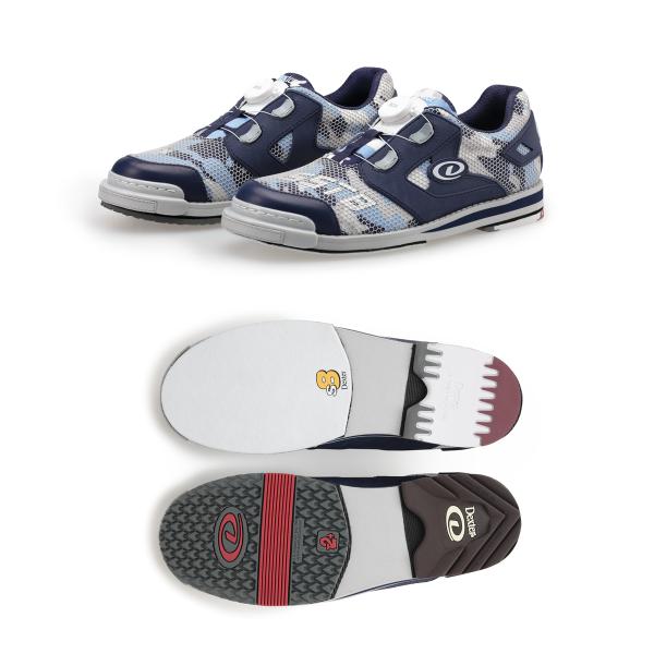 Dexter/ボウリングシューズ SST8・パワーフレーム・BOA(左右兼用)(ブラック/ネイビー/カモフラージュ)カラー：ブラック/ネイビー/カモフラージュ材質：KPUオーバーモールドハニカム補強材を使用、軽量で通気性のある強化されたファ...