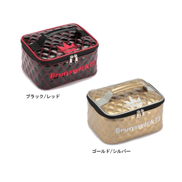 Brunswick/ボウリング ブランズウィック・アクセサリーポーチ/BB47(26)カラー：ブラック/レッド、ゴールド/シルバージャンル：テープ類、ハサミ、スクレーパーなどのを収納するポーチ※ 化粧用ポーチとしてもお使いいただけます。材質...