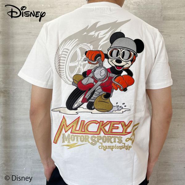 在庫限りセール SALE 30%off FLAG STAFF ミッキーマウス 半袖 Tシャツ 442502 フラッグスタッフ MICKEY MOUSE 刺繍 ご奉仕品の為返品交換不可