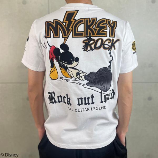FLAG STAFF ミッキーマウス 半袖 Tシャツ 452510 フラッグスタッフ MICKEY MOUSE 刺繍