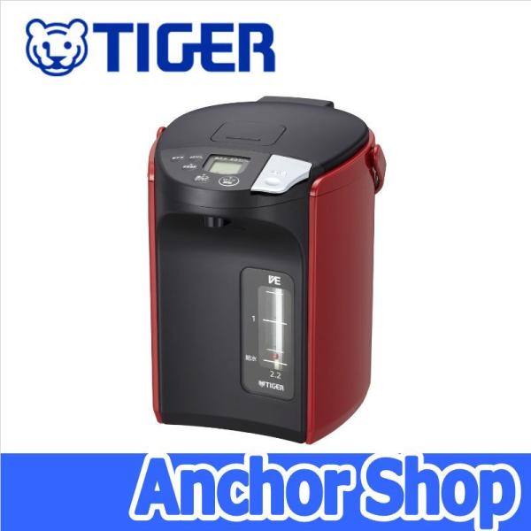 ※新品未使用品【タイガー】電気レスまほうびん とく子さん PIP-A221 赤 anchor_pip-a221-r