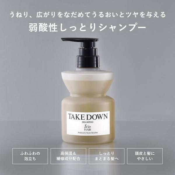 アンドビー 公式 &be テイクダウンシャンプー【詰め替え用】 / ヘアケア まとまり 370ml 爆買