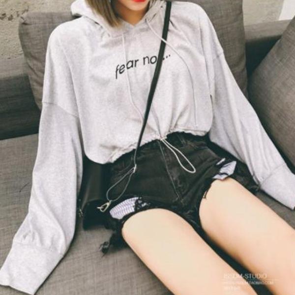 へそ出し パーカー レディース ショート丈 韓国ファッション オルチャン トップス 長袖 トレンド 赤 レッド かわいい 春 夏 秋 Buyee Buyee 日本の通販商品 オークションの代理入札 代理購入