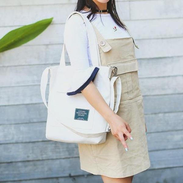 ショルダーバッグ トートバッグ 2way レディース かばん バッグ 白 ホワイト 布 キャンバス 大容量 大きめ 通学 通勤 無地 シンプル Buyee Buyee 提供一站式最全面最專業現地yahoo Japan拍賣代bid代拍代購服務 Bot Online