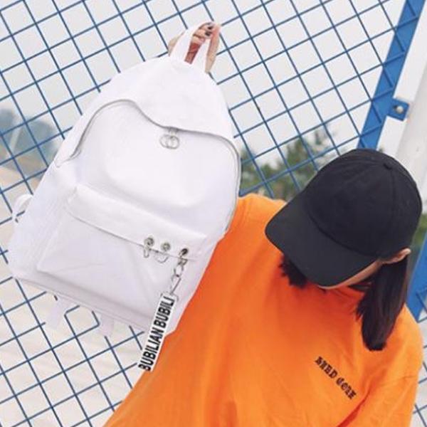 リュックサック 白 ホワイト オルチャン 韓国ファッション レディース かばん バッグ 鞄 かわいい 大容量 通勤 通学 旅行 シンプル モード系 Buyee 日本代购平台 产品购物网站大全 Buyee一站式代购 Bot Online