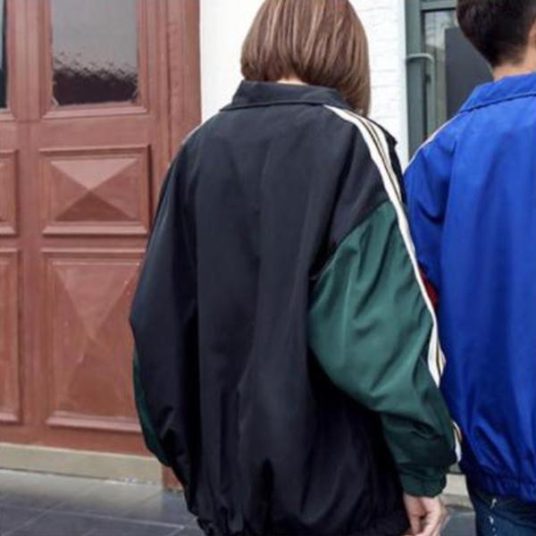 ラインジャケット ビッグシルエット ブルゾン ジャンパー Ma 1 オルチャン 韓国ファッション ストリート系 レディース スポーティ トレンド 黒 緑 Lサイズ Buyee 日本代购平台 产品购物网站大全 Buyee一站式代购 Bot Online