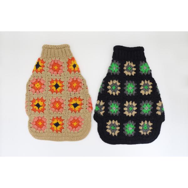 犬服 GE Granny Patchwork Dog Sweater Wag Mall / GE Granny Patchwork Dog Sweater