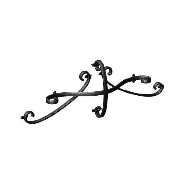 壁飾り 外壁 アイアン風 妻飾り 立体 ワイド型 17型 シンボル ブラック