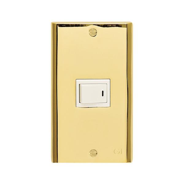 スイッチカバー プレート 1穴 1口用 コンセント コンセントカバーおしゃれ 真鍮 Pvd仕上げ Pl ブラス色 高級 金属 ゴールド In5851 Otk アンドハウス Yahoo 店 通販 Yahoo ショッピング