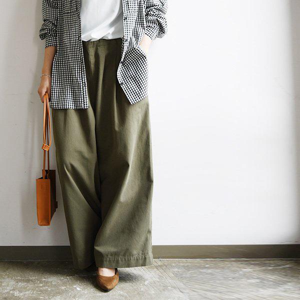 ワイドパンツ デニム ツイル コットン ボトムス 楽ちん ゆったり レディース 代 30代 40代 おしゃれ アンドイット And It レディース 通販 Paypayモール