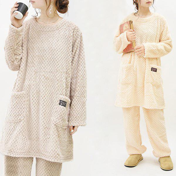 パジャマ レディース ペア 長袖 秋 冬 上下 部屋着 ルームウェア パンツ ロング チュニック トップス 50代 40代 30代 代 セット おしゃれ アンドイット And It レディース 通販 Paypayモール