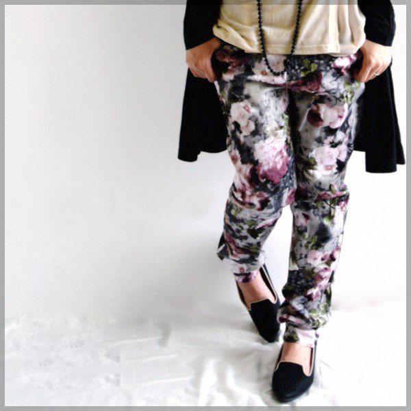 ボトムス 花柄パンツ レディース ストレッチパンツ 代 30代 40代 おしゃれ アンドイット And It レディース 通販 Paypayモール