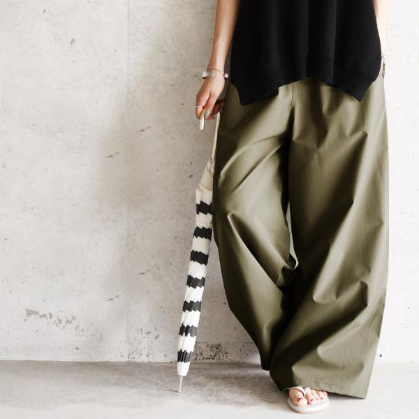 ワイドパンツルック 撥水 レディース 代 30代 40代 50代 春 夏 ロング ゆったり ボトムス 梅雨 無地 シンプル コーデ おしゃれ And H8011 アンドイット And It レディース 通販 Yahoo ショッピング