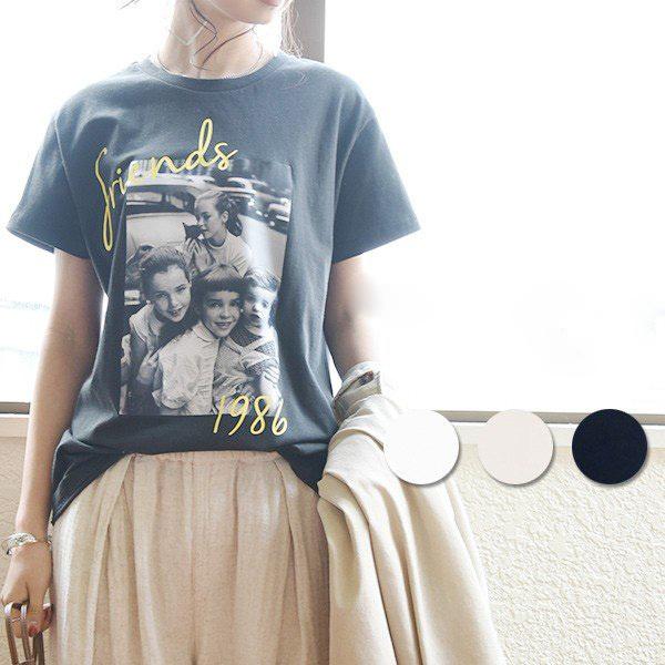 Tシャツ カットソー 半袖 トップス フォトプリント おしゃれ レディース 代 30代 40代 おしゃれ アンドイット And It レディース 通販 Paypayモール