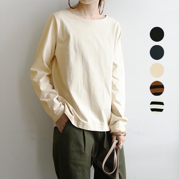 カットソー レディース 長袖 綿 秋 冬 春 白 黒 シンプル 無地 Tシャツ トップス ボーダー 50代 40代 30代 代 ロンt インナー おしゃれ アンドイット And It レディース 通販 Paypayモール