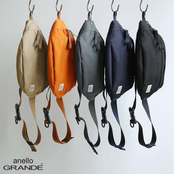 anello GRANDE アネロ グランデ ボディバッグ レディース メンズ ショルダー 撥水 黒 かばん 鞄 多機能 斜めがけ ブランド 春 夏 秋 冬 おしゃれ