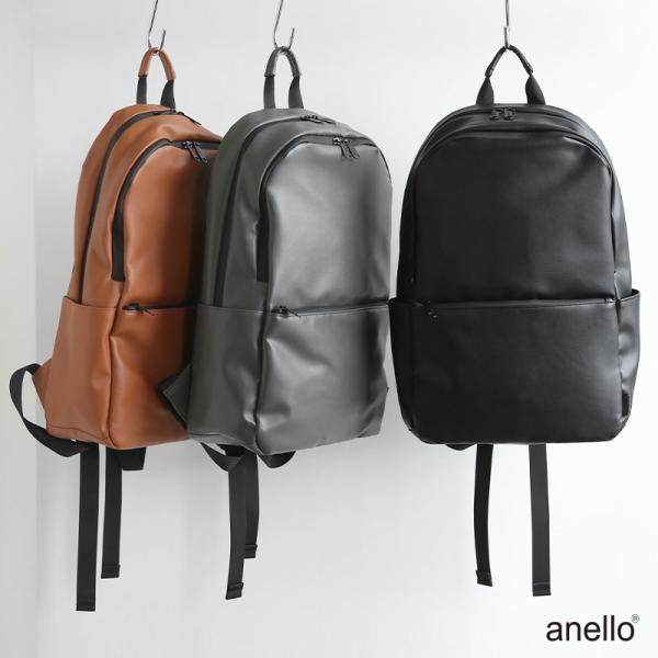 anello アネロ リュック レディース メンズ 黒 16l a4 撥水 大容量 軽量 ポケット多い デイパック バックパック かばん 鞄 通学 ブランド 春 夏 秋 冬 おしゃれ