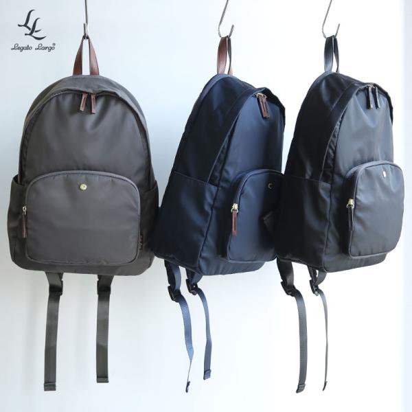 Legato Largo レガートラルゴ リュック レディース メンズ 黒 11l 撥水 a4 pc収納 大容量 軽量 デイパック バックパック かばん 鞄 通勤 通学 ブランド おしゃれ