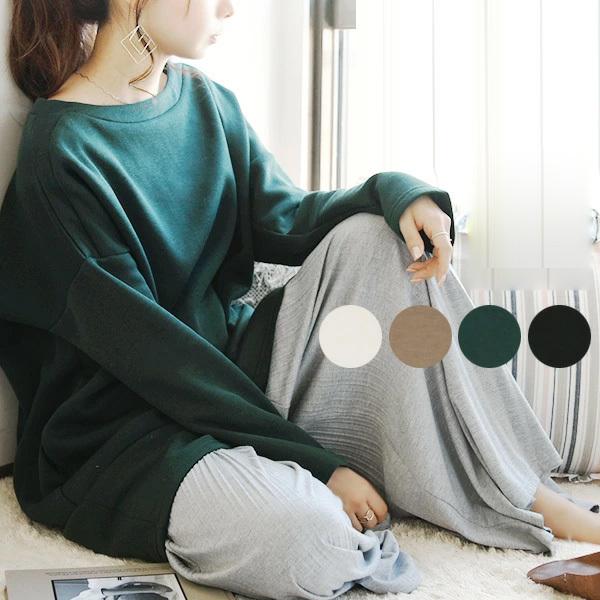 トップス プルオーバー チュニック 裏起毛 あったかい ルームウェア 部屋着 楽ちん レディース 代 30代 40代 おしゃれ アンドイット And It レディース 通販 Paypayモール