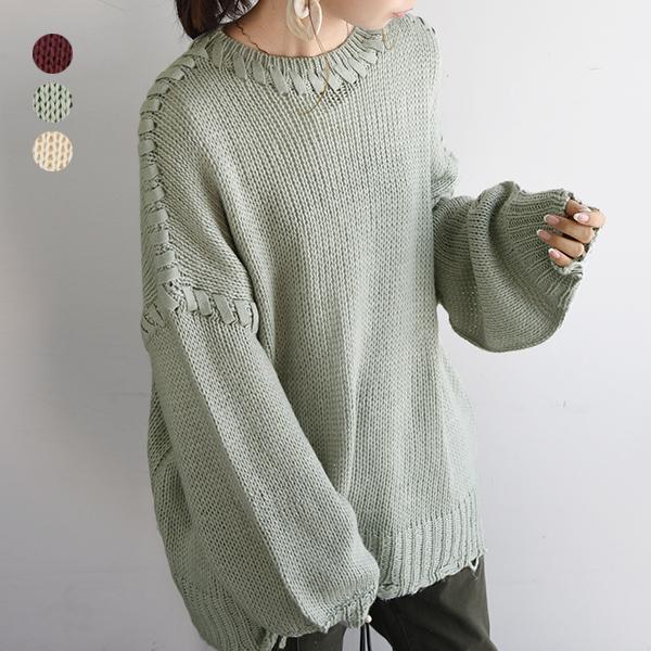 ニット レディース セーター 冬 秋 長袖 プルオーバー トップス 白 トレンド 洗える 洗濯可 ダメージデザイン 50代 40代 30代 代 おしゃれ アンドイット And It レディース 通販 Paypayモール