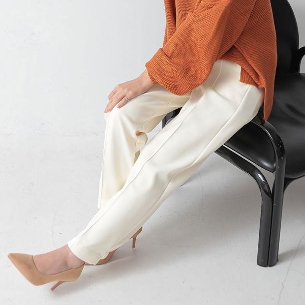 テーパードパンツ 裏ベロア レディース パンツ 裏起毛 冬 秋 防寒 あったか 暖か 黒 白 イージー 50代 40代 30代 20代 ロング ジョガー オフィス おしゃれ