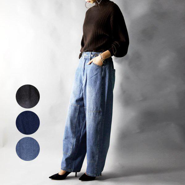 デニムパンツ ボトムス ワイドパンツ ゆったり 楽ちん おしゃれ レディース 代 30代 40代 おしゃれ アンドイット And It レディース 通販 Paypayモール