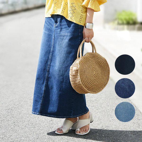 スカート ロング レディース デニム 春夏秋冬 代 30代 40代 ボトムス マキシ リサイクル サスティナブル 定番 シンプル おしゃれ アンドイット And It レディース 通販 Paypayモール