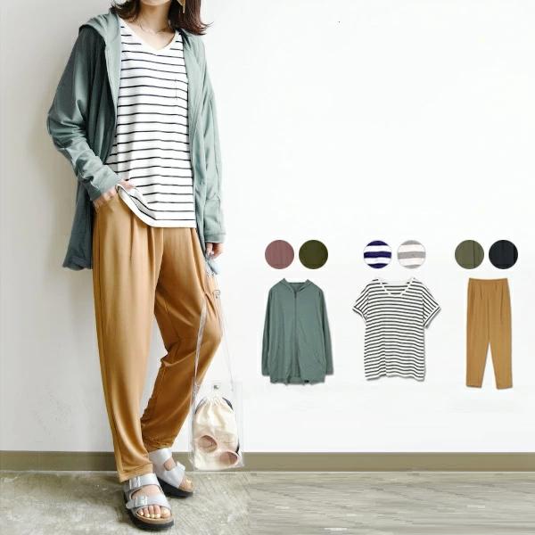 福袋 夏 21 レディース 3点セット カットソー Tシャツ Uvカット パーカー トップス パンツ 接触冷感 Sale バーゲン 代 30代 40代 50代 おしゃれ アンドイット And It レディース 通販 Paypayモール