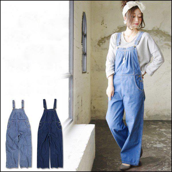 ワイドパンツ オールインワン サロペット オーバーオール デニム レディース 代 30代 40代 おしゃれ アンドイット And It レディース 通販 Paypayモール