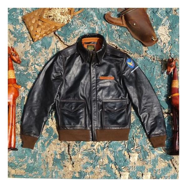少量生産 本革/レザージャケット メンズ 革ジャン A-2 フライト