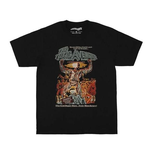 メンズ レディース半袖Tシャツ 映画 ROCK Tシャツ THE TOXIC AVENGER/悪魔の毒々モンスター ブラック