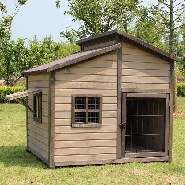 可愛いクリスマスツリーやギフトが の屋外用犬小屋 豪華別荘 丈夫 丈夫 飼育ケージ 小動物 転倒防止 安定性抜群 豪華別荘 組立式 松の木 大型犬用 木製 防腐材 中型犬 大型犬用 ペット用品 jgr Andモア 好評にて期間延長の