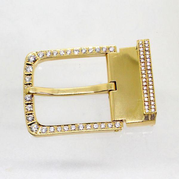 ◎中古美品◎18金 ダイヤ 3.69ct バックル 新品クロコダイル ◎中古美品◎18金 ダイヤ 3.69ct バックル 新品クロコダイル