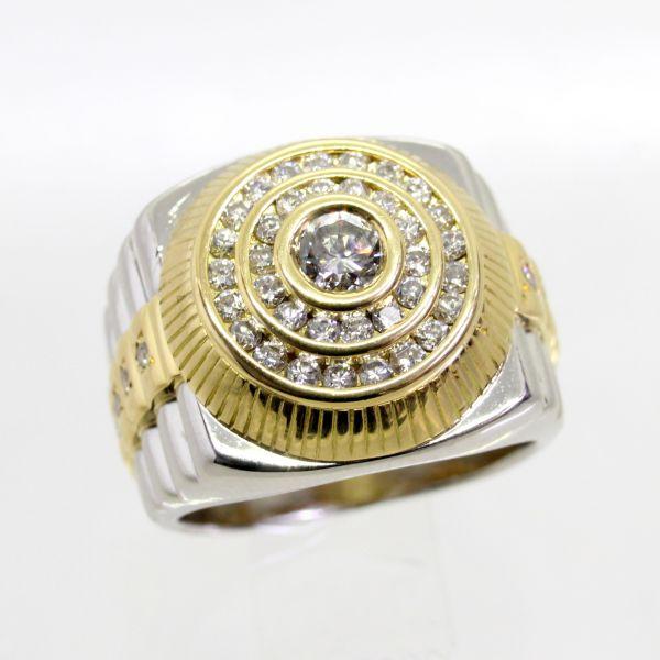 Pt900 ダイヤモンドリング 0.288 / 0.40ct 花モチーフ 11号