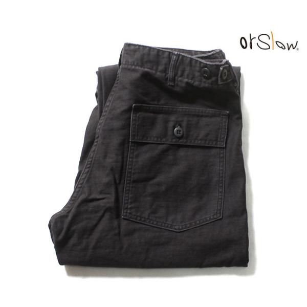 【美品】オアスロウ　ワークパンツ　ファティーグ　ブラック ストーンウォッシュ　L 楽天市場】オアスロウ orSlow US アーミー ファティーグ パンツ