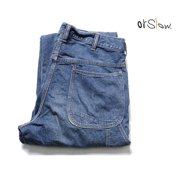 orSlow オアスロウ ペインターパンツ デニム ユーズド加工 ペイント加工 orSlow オアスロウ ペインターパンツ デニム ユーズド加工