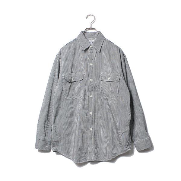 【新品未使用】 orslow ヒッコリー ストライプ ワークシャツ XL 4 orSlow（オアスロウ） ヒッコリー ストライプ ワークシャツ HICKORY