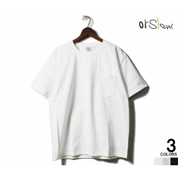 【2色セット】 orSlow ポケットT 白黒 半袖 サイズ5 XXL 3L andpheb_03-0017