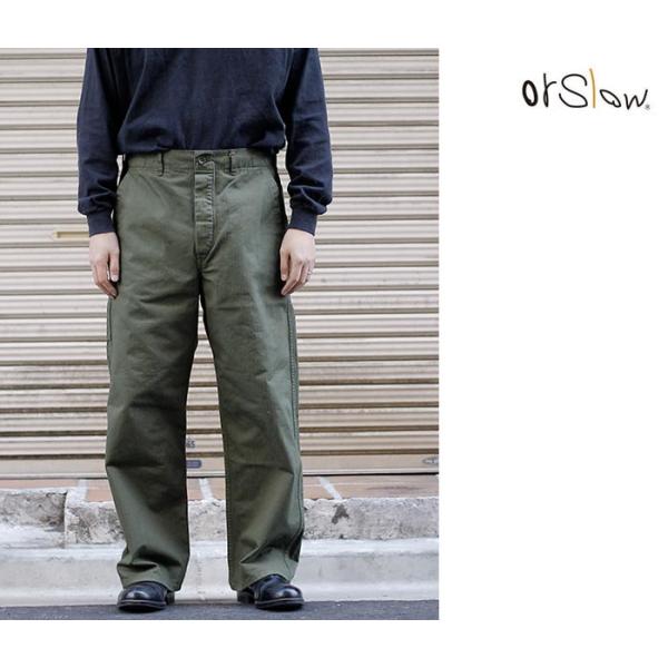 orslow オアスロウワークパンツ オリーブグリーン orslow オアスロウワークパンツ オリーブグリーン orSlow