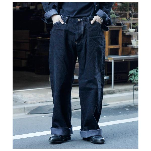 Tender Co. パンツ タイプ128 ログウッド染め テンダー TENDER Co. イギリス製 グレー ログウッド染 極ワイドデニム
