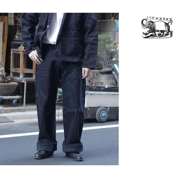 issuethings Ｏ別注 ブラックデニム テンダー TENDER Co. ブラックホール染め 極ワイドデニム
