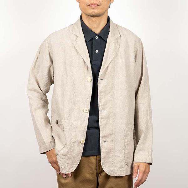 workers リネンジャケット ワーカーズ WORKERS サマー ジャケット チャコール リネン コットン