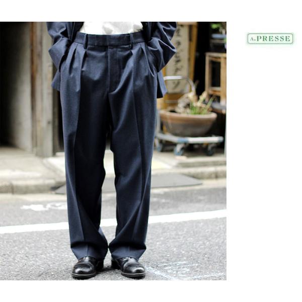 a.presse アプレッセ ワイドテーパードトラウザーズ andpheb_23aap-04-06m