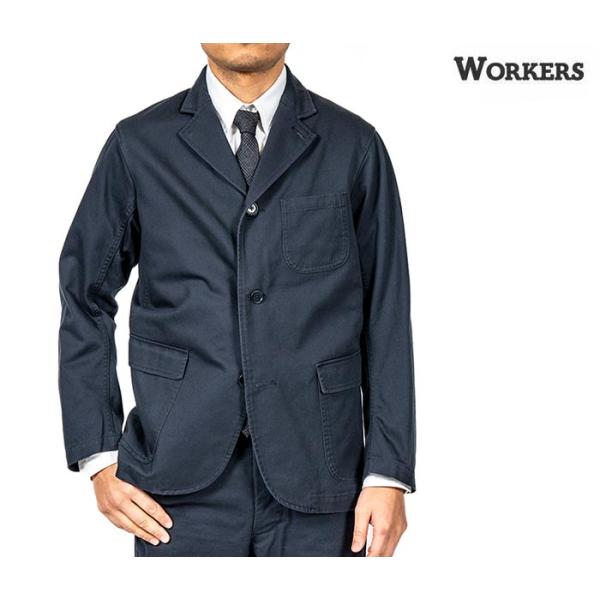 workers ラウンジジャケット 40 新品 ワーカーズ WORKERS ラウンジ ジャケット 8オンス ライトチノ