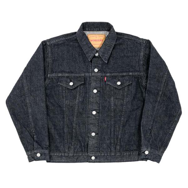 ワーカーズ WORKERS 3rdブラックデニムジャケット 1stシルエット