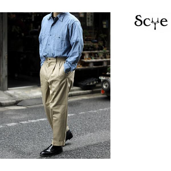 C+（シープラス） チノスラックス 30 Scye SCYE BASICS サイベーシックス San Joaquin Cotton Chino 2
