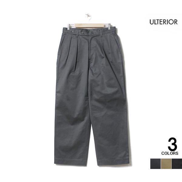 【定価以下】 ulterior 備前1号ツイル ミリタリーワイドトラウザーズ andpheb_eupt08-20a09u