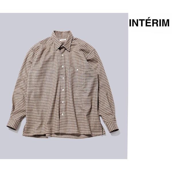 インテリム INTERIM トリコロール チェック ギンガム デッドストック