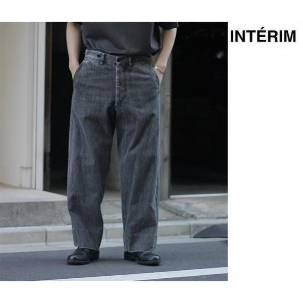 interim インテリム　ワイドデニム 40% ポイント還元!! インテリム INTERIM ライト デニム 1タック